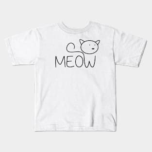 Meow Cat Kids T-Shirt